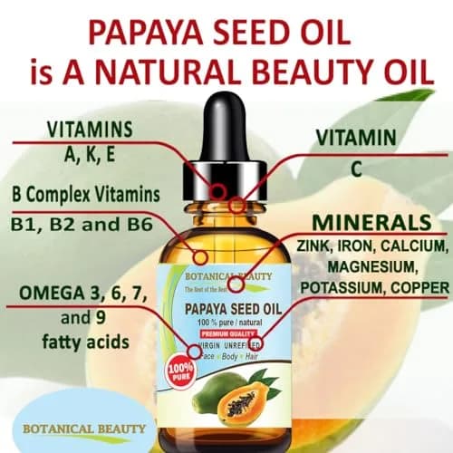 Botanical Beauty Papaya Seed Oil 15 ml | Natural Virgin Cold Pressed Face & Skin Oil for All Skin Types thumbnail 5