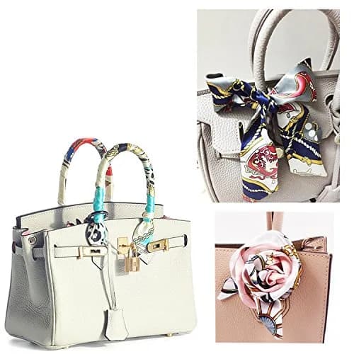 MosBug Fashion Bag Handle Ribbon Scarf 100cm x 4cm (Pattern A) | Versatile Accessory for Bags, Hair, and Neck thumbnail 6