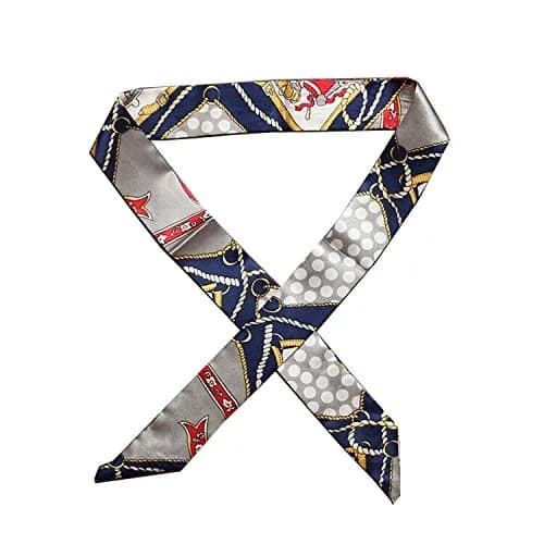 MosBug Fashion Bag Handle Ribbon Scarf 100cm x 4cm (Pattern A) | Versatile Accessory for Bags, Hair, and Neck thumbnail 2