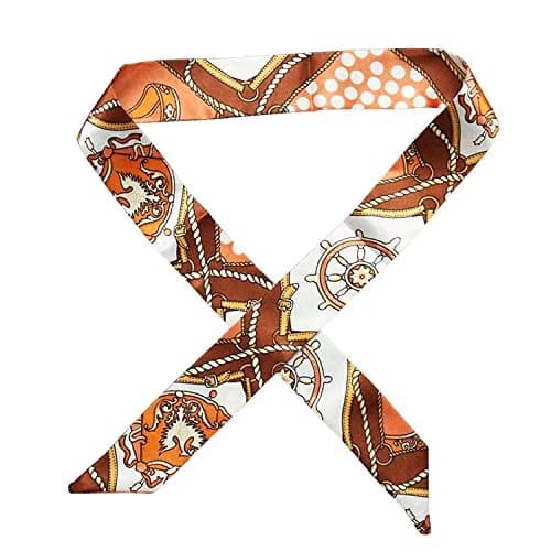 MosBug Fashion Bag Handle Ribbon Scarf 100cm x 4cm (Pattern A) | Versatile Accessory for Bags, Hair, and Neck thumbnail 3