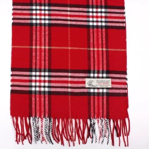 TZ Promise Plaid Cashmere Feel Scarf 183cm x 30cm (72in x 12in) | Soft Luxurious Winter Wrap thumbnail 4
