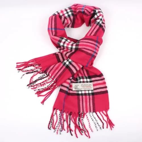 TZ Promise Plaid Cashmere Feel Scarf 183cm x 30cm (72" x 12") | Soft Viscose Wrap for Men & Women thumbnail 2