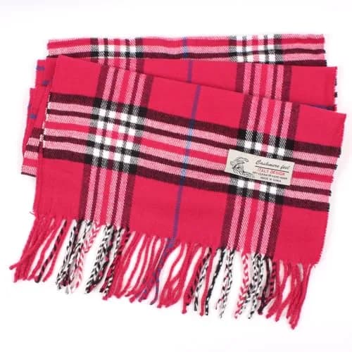 TZ Promise Plaid Cashmere Feel Scarf 183cm x 30cm (72" x 12") | Soft Viscose Wrap for Men & Women thumbnail 3