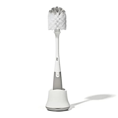 OXO Tot Bottle Brush with Nipple Cleaner and Stand | BPA-Free Silicone Bristles & Stand (1 Count) thumbnail 1