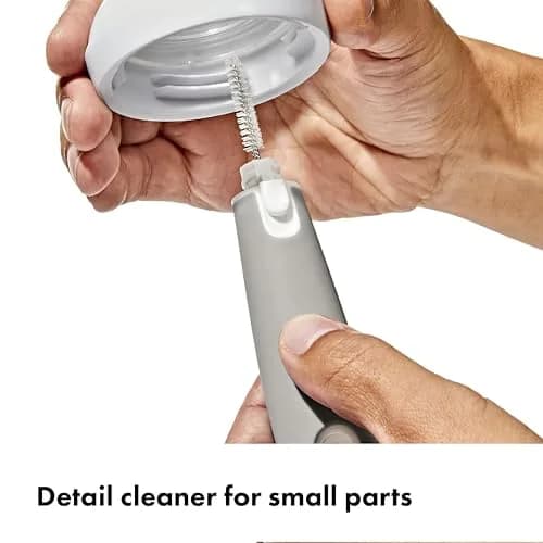 OXO Tot Bottle Brush with Nipple Cleaner and Stand | BPA-Free Silicone Bristles & Stand (1 Count) thumbnail 7
