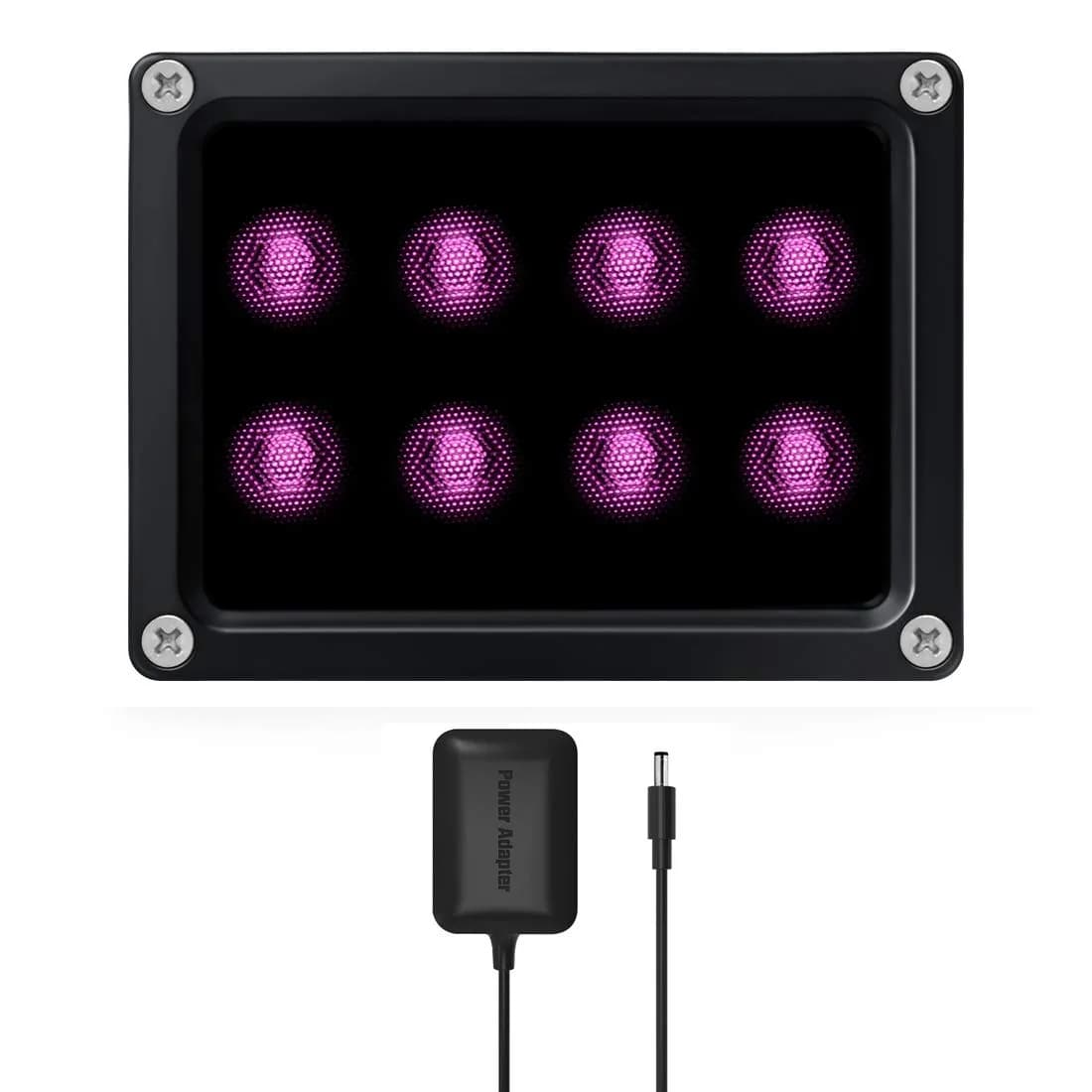 Tendelux BI8 IR Illuminator 8W 90° 120ft | IP66 Weatherproof CCTV Camera Night Vision — 8W-IR