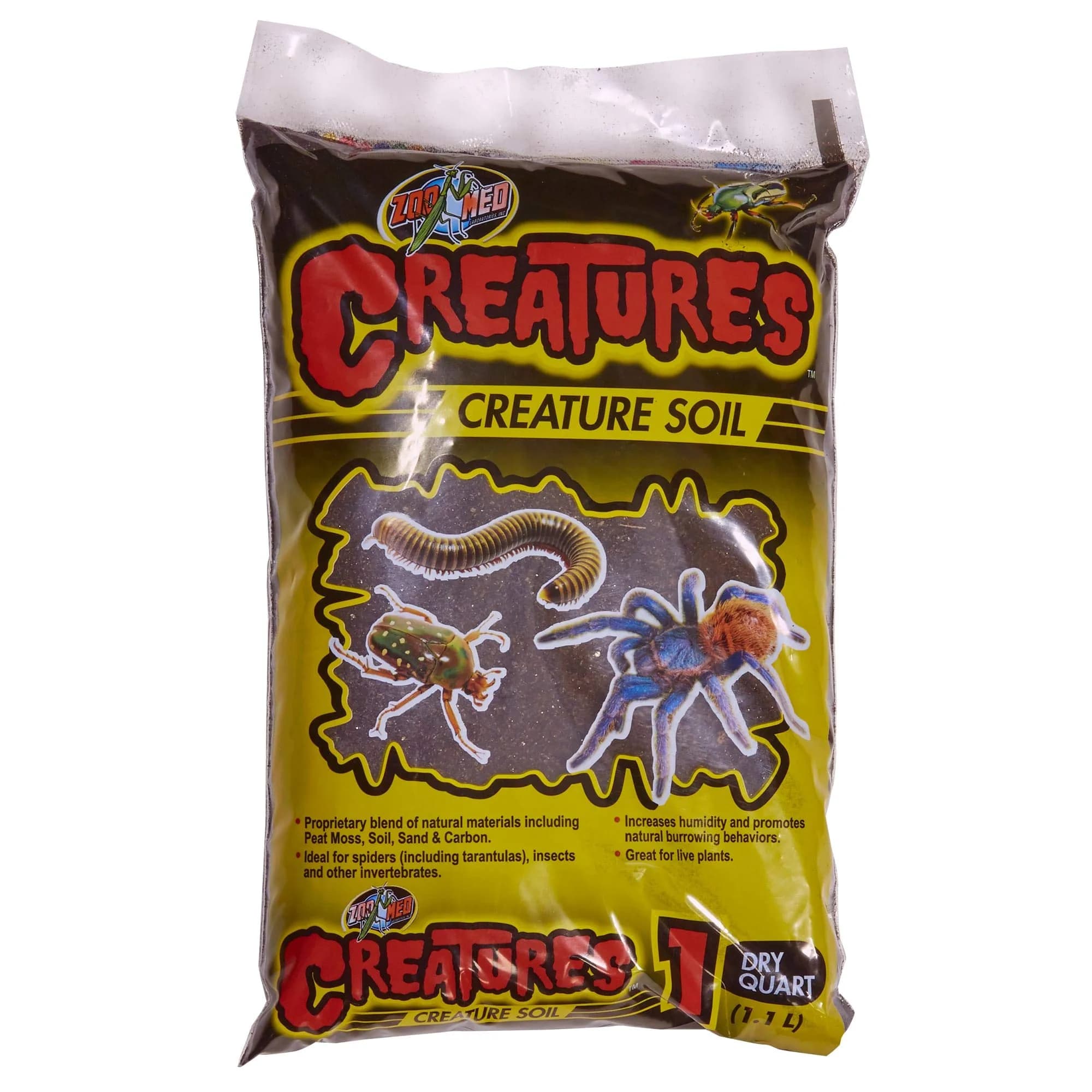 Zoo Med Creatures Creature Soil 1 Quart | Natural Substrate for Reptiles & Invertebrates - main product image