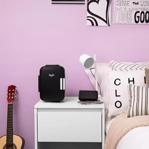 Cooluli Classic 4L Mini Fridge - Black | Portable Electric Cooler & Warmer for Skincare, Drinks, Medicine (4L/6 Can) thumbnail 5