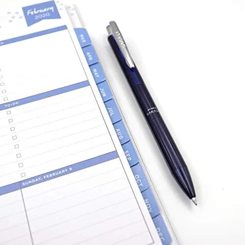 Zebra Pen SARASA Grand Retractable Gel Pen 0.7mm | Premium Brass, Smudge-Resistant, Refillable, Navy Finish thumbnail 5