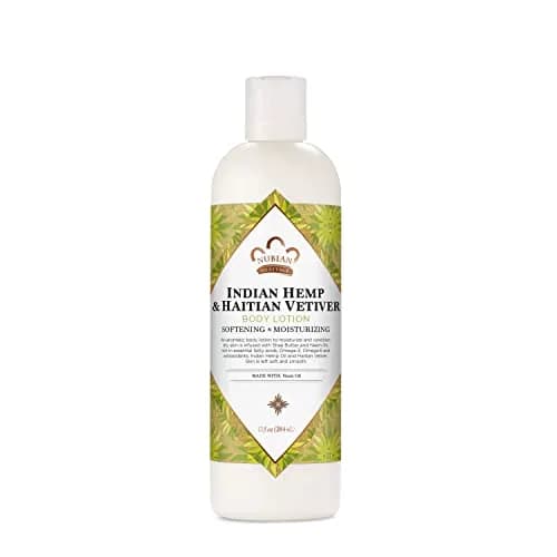 Nubian Heritage Body Lotion Indian Hemp & Haitian Vetiver 13 oz (384 ml) | Hydrates Dry Skin with Shea Butter & Neem Oil thumbnail 1