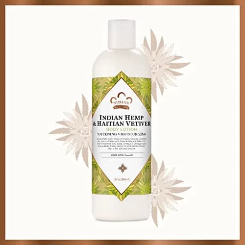 Nubian Heritage Body Lotion Indian Hemp & Haitian Vetiver 13 oz (384 ml) | Hydrates Dry Skin with Shea Butter & Neem Oil thumbnail 6