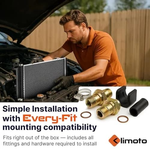 Klimoto Radiator Compatible with Ford Bronco II/Explorer/Ranger 85-94 | Thicker Core for Overheat Prevention thumbnail 5