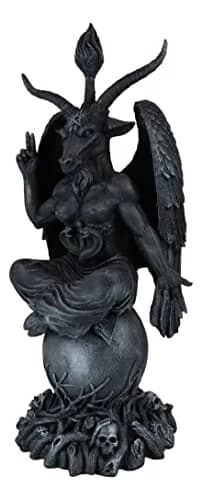 Ebros Gift Faux Stone Sabbatic Goat Baphomet Statue 89cm (35") | Hand-Painted Occultic Idol Sculptural Wonder thumbnail 6