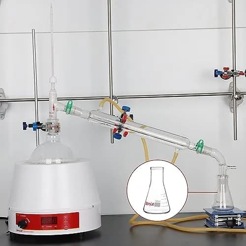 stonylab Glass Erlenmeyer Flask 250ml Heavy Wall Narrow Mouth | Borosilicate Lab Flask thumbnail 7