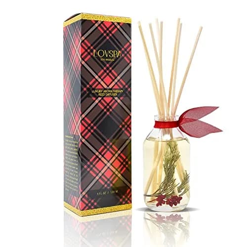 LOVSPA Reed Diffuser Set - Joy Winterberry Spruce 4oz | Long-Lasting, Flame-Free Home Fragrance thumbnail 1