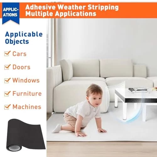 MAGZO Adhesive Neoprene Foam Sheet 6mm (1/4") x 300mm x 1500mm | Closed Cell Foam Roll for Industrial Use thumbnail 7
