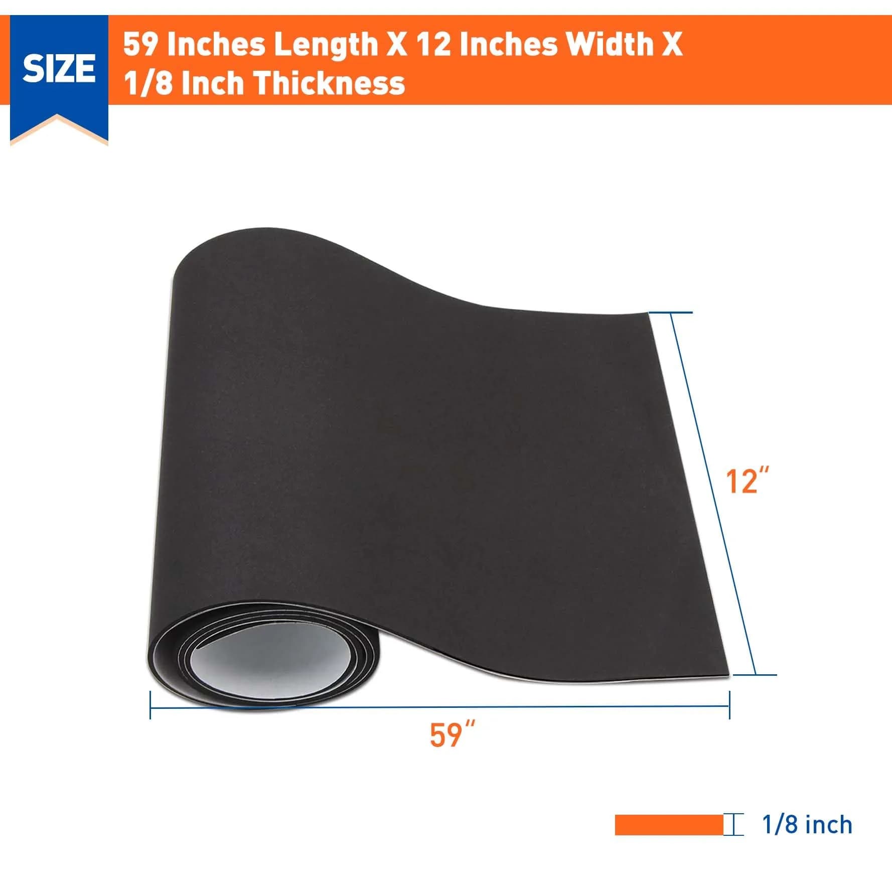 MAGZO Adhesive Sponge Neoprene Foam Padding 3.0 mm (1/8") x 1500 mm (59") x 300 mm (12") | Closed Cell Weatherproof Seal - main product image