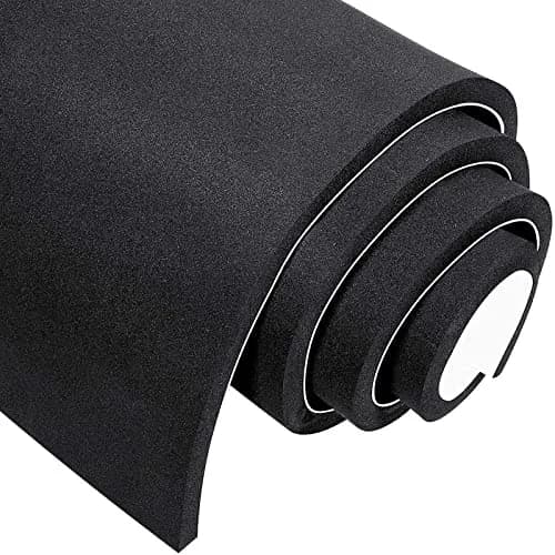 MAGZO Adhesive Sponge Neoprene Foam Padding 12" x 59" x 1/2" Black | Weatherproof Soundproof Insulation for Cars & Machinery thumbnail 1