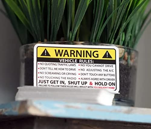 215 Decals Vehicle Rules Sticker 4" x 2.25" | Waterproof Vinyl for Car & Truck thumbnail 4