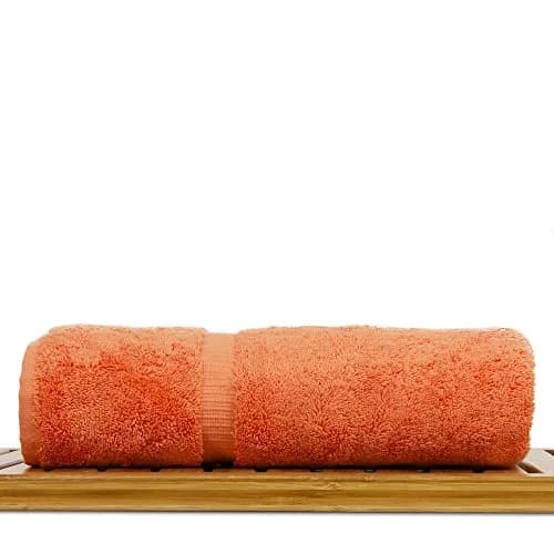 BC BARE COTTON Luxury Hotel & Spa Collection 700 GSM Turkish Cotton Bath Towel Set 27 x 54 Coral thumbnail 4