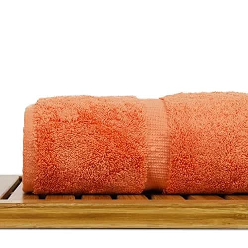 BC BARE COTTON Luxury Hotel & Spa Collection 700 GSM Turkish Cotton Bath Towel Set 27 x 54 Coral thumbnail 5