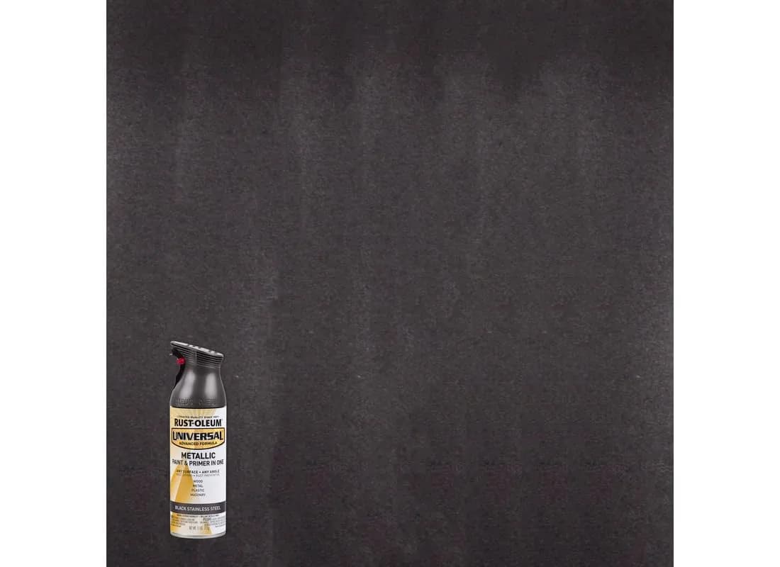 Rust-Oleum Universal Metallic Black Stainless Steel Clear Topcoat Spray, 11 oz - view 2
