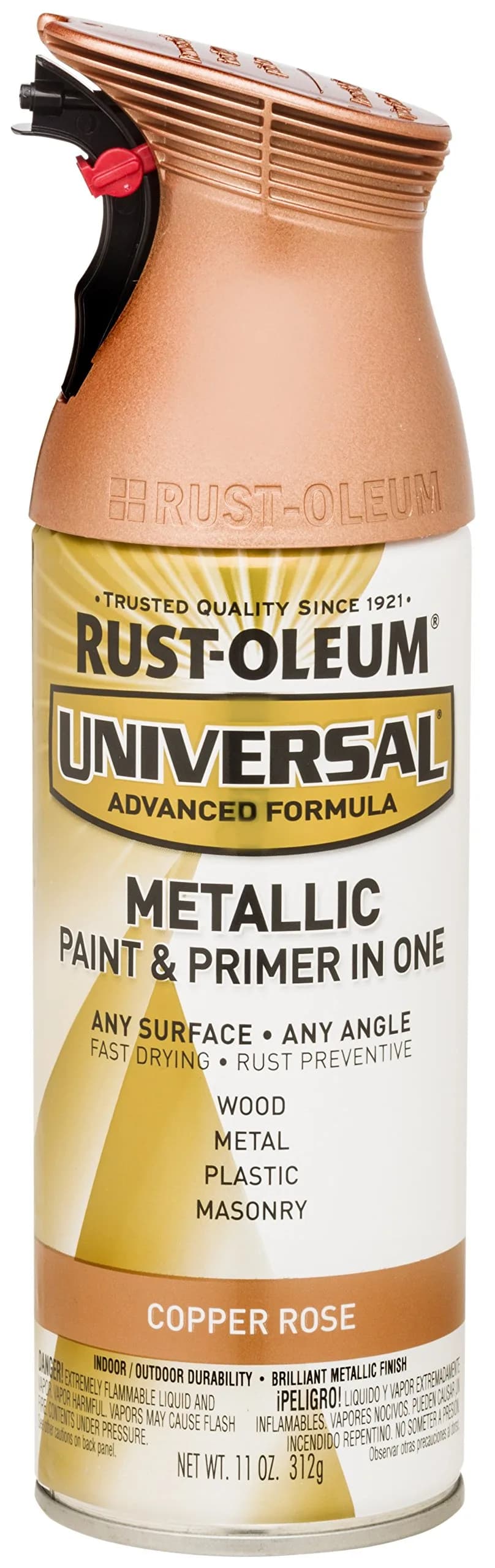 Rust-Oleum Universal All Surface Clear Topcoat Spray 11 oz (325 ml) Frosted Pearl Clear | Professional Grade Paint for Wood, Metal, Plastic