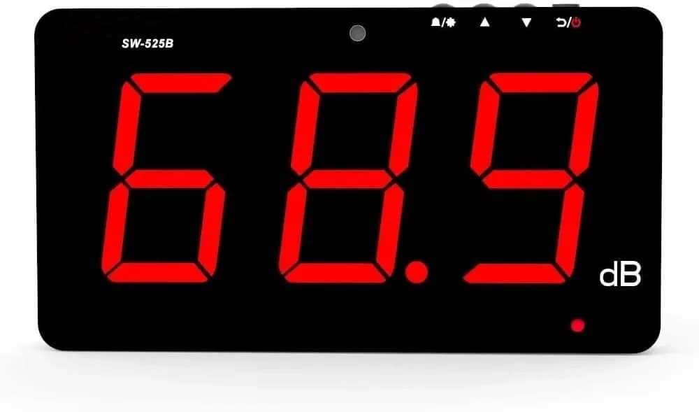 TestHelper SW-525B Sound Level Meter 30-130dB | Wall Hanging Noise Measurement Device — Sound Level Meter with Data Logger