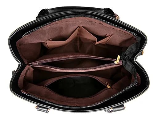 Dreubea Women's Faux Leather Handbag Tote Shoulder Bag Crossbody Purse | Adjustable Strap, Multiple Compartments, Elegant & Versatile thumbnail 7