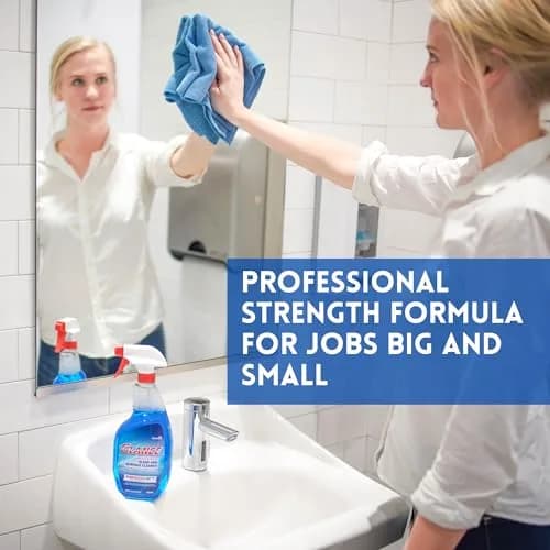 Glance Powerized Professional Glass & Surface Cleaner, 32 Fl Oz | Streak-Free Ammoniated Surface Spray thumbnail 2