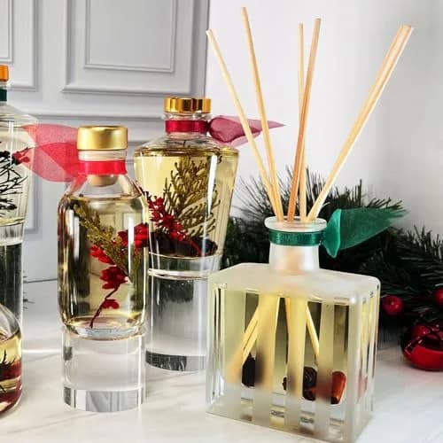 LOVSPA Reed Diffuser Set - Cinnamon Pine Cones Scented Diffuser with Sticks | Long-Lasting Aromatherapy for Small Spaces thumbnail 8