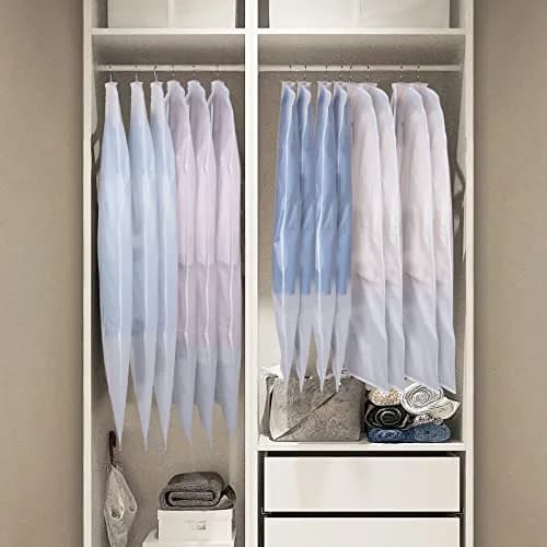 Zilink Hanging Garment Bag Suit Bags for Closet Storage and Travel, 6 Pack | Breathable, Water-Resistant, Wrinkle-Free thumbnail 6
