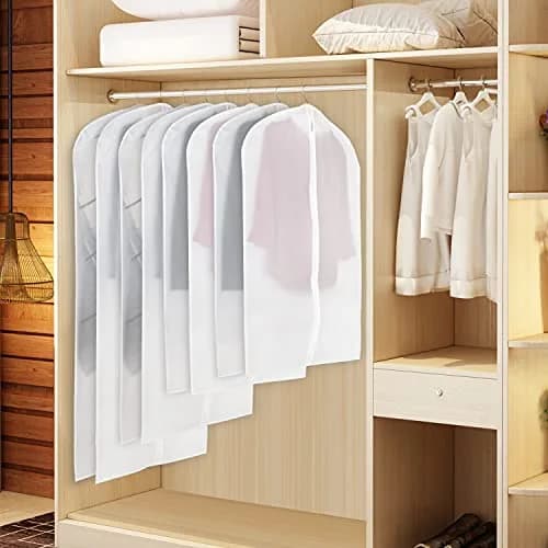Zilink Hanging Garment Bag Suit Bags for Closet Storage and Travel, 6 Pack | Breathable, Water-Resistant, Wrinkle-Free thumbnail 3