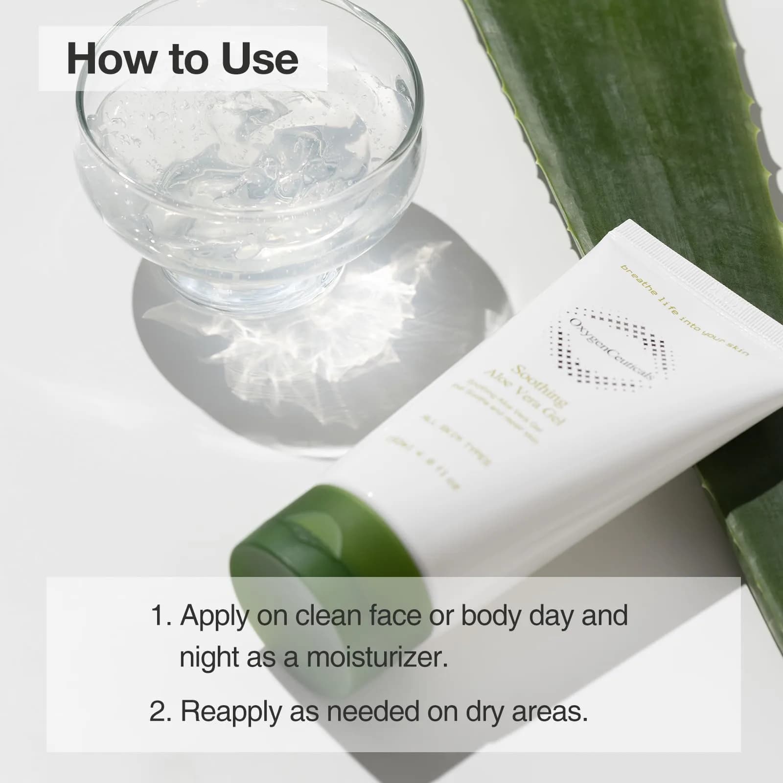 OxygenCeuticals Soothing Aloe Vera Gel 150ml (5.07 fl.oz) | Alcohol-Free Hydration for Face & Body - view 4