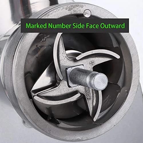 VTurboWay #22 Meat Grinder Blade 74mm (2.9") Stainless Steel Knife Cutter | Fits Most #22 Grinders thumbnail 2