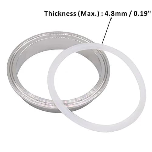 DERNORD Silicone Gasket Tri-Clover O-Ring 118mm (4.6") | Food Grade Seal for 4" Tri-Clamp Fittings thumbnail 4