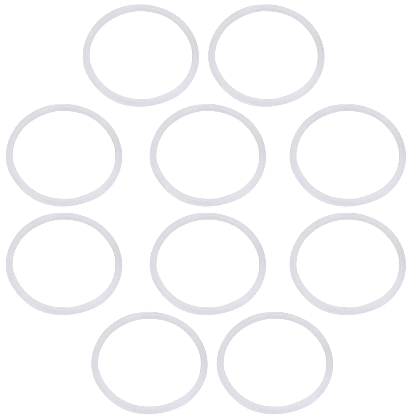 DERNORD Silicone Gasket Tri-clover 4 Inch Pack of 10 | Food Grade Silicone Rubber Seal