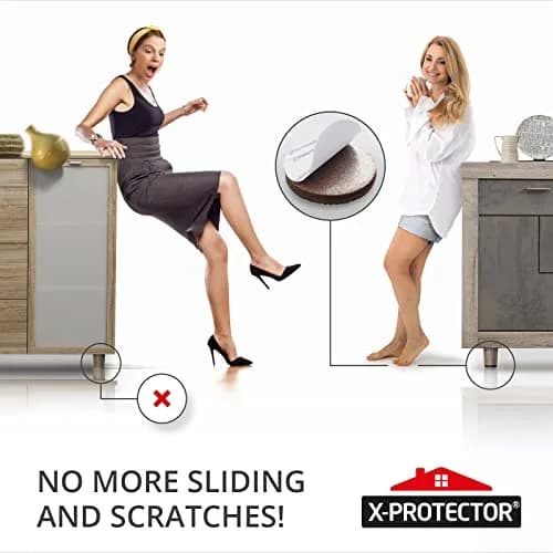 X-Protector Non Slip Furniture Pads 36 pcs 1 inch (2.54 cm) Round | Protects Floors from Scratches thumbnail 6