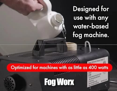 Fog Worx Fog Juice 1.89 L (64 oz) | Premium Water-Based Fog Machine Fluid for Medium Density Fog thumbnail 4