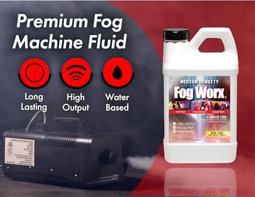 Fog Worx Fog Juice 1.89 L (64 oz) | Premium Water-Based Fog Machine Fluid for Medium Density Fog thumbnail 3