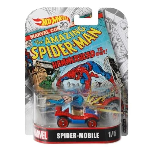 Hot Wheels Spider-Mobile Vehicle, 1:64 Scale | Iconic Media Vehicle Replica for Collectors thumbnail 5