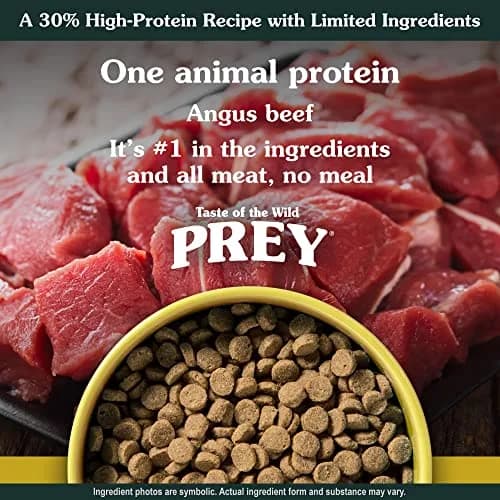 Taste of the Wild Prey Angus Beef Kitten, Adult & Senior Dry Cat Food 15lb | Limited Ingredient, Probiotics & Omega Support thumbnail 3