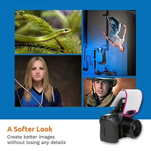 LumiQuest Soft Screen, Flash Diffuser & Light Softener, Neon Pink | Softens Harsh Flashes for DSLR Photography thumbnail 4