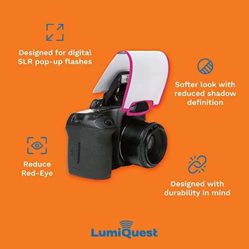 LumiQuest Soft Screen, Flash Diffuser & Light Softener, Neon Pink | Softens Harsh Flashes for DSLR Photography thumbnail 3