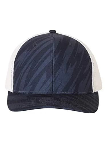 Richardson Streak Navy-White One Size Unisex Trucker Baseball Cap - view 2