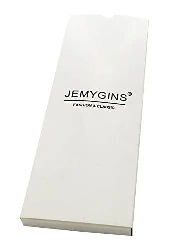 JEMYGINS 2.4" Mens Cotton Skinny Tie Plaid Cashmere Wool | Unique Design for Formal & Party (110 characters) thumbnail 3