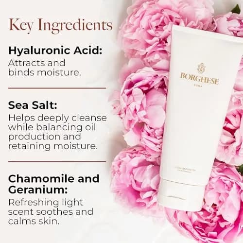 Borghese Crema Saponetta Gentle Pore Facial Cleanser 197ml (6.7 Fl Oz) | Hydrating Cleanse for Soft, Supple Skin thumbnail 6