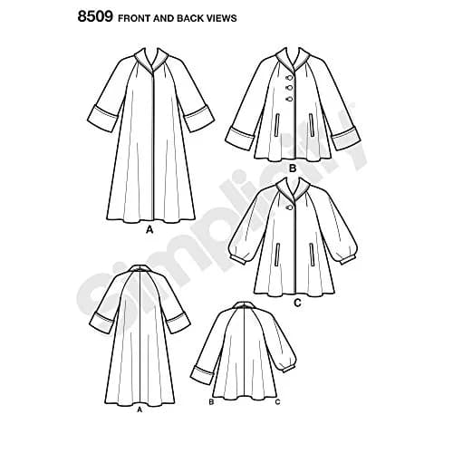 Simplicity Vintage Misses' Coat or Jacket Pattern, H5 (6-8-10-12-14) | Classic Sewing Pattern for Women thumbnail 6