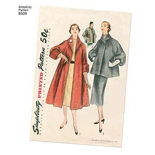 Simplicity Vintage Misses' Coat or Jacket Pattern, H5 (6-8-10-12-14) | Classic Sewing Pattern for Women thumbnail 4