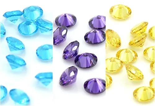 Beffy 96Pcs 5mm Round Acrylic Birthstones for Floating Memory Lockets | Colorful Zodiac Symbols thumbnail 4